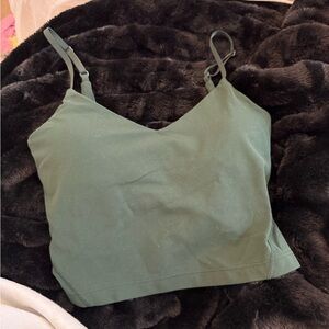 Lululemon green tank.